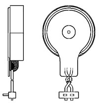Coin Vibration Motors Config - WIRE LEAD w. CONNECTOR