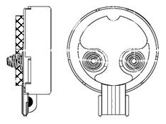 Coin Vibration Motors Config - Type 1 Helical Spring Contacts