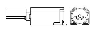 Cylindrical Vibration Motors - SURFACE MOUNT TYPE (reflow solderable)