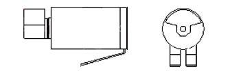 Cylindrical Vibration Motors - COMPRESSION SPRING MOUNT